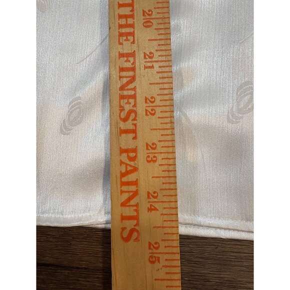 VTF Susan Hutton Ivory Satin Blouse Ruffled Collar Victorian Secretary Jacquard - Picture 7 of 8